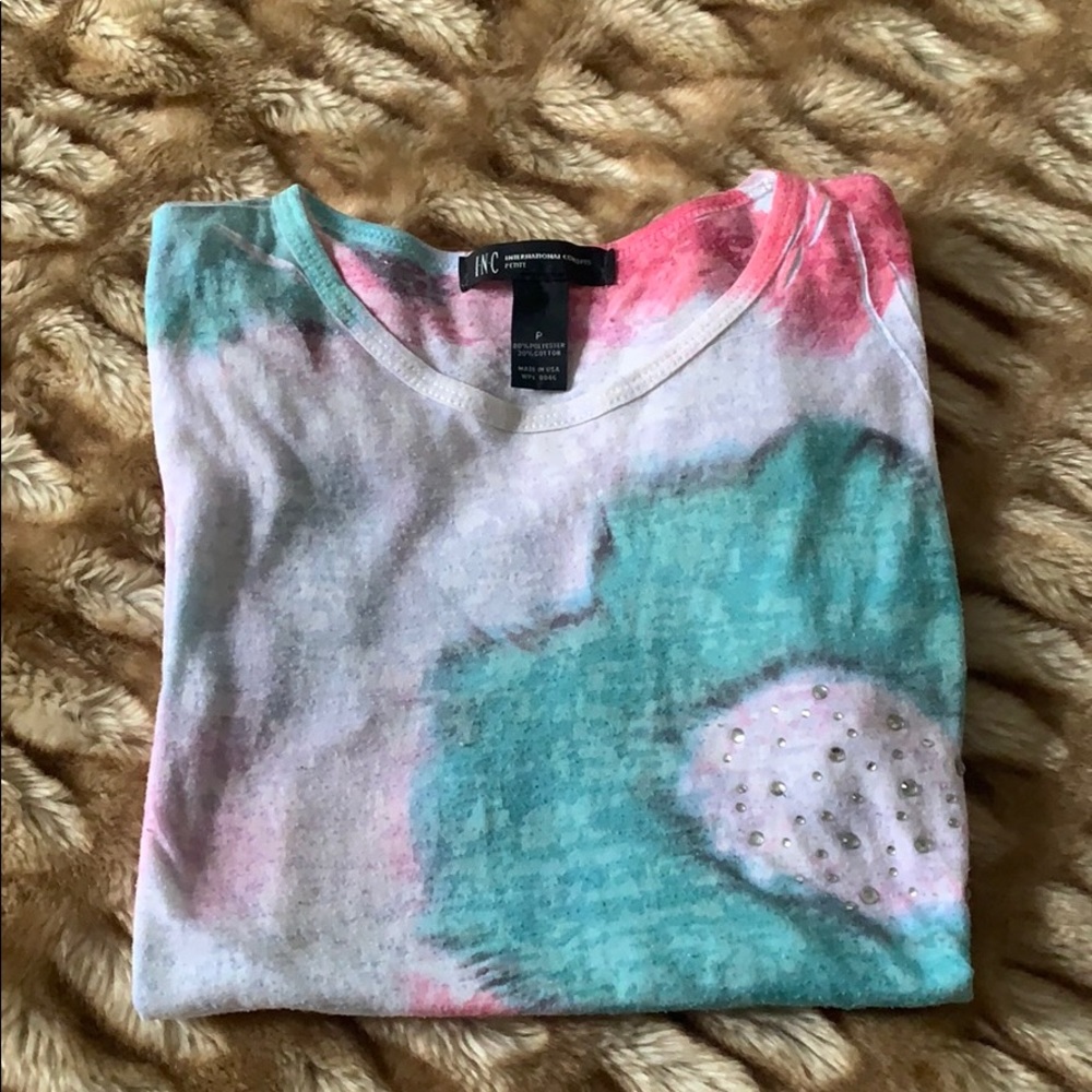 Tie-dye short sleeve T-shirt